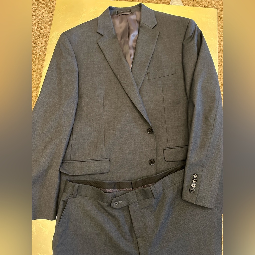Men's Gray Wool Suit